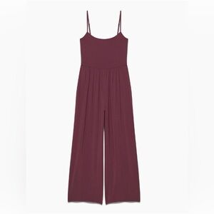 Aritzia Wilfred Market Jumpsuit-Burgandy